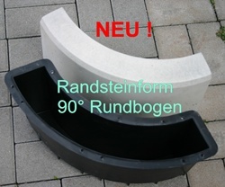 Randstein Form Nr.383, Rundbogen 90 °