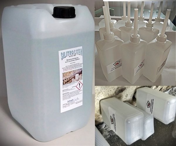 25 L horizontal barrier Silitrocken + 25 injection containers. (EUR 4.99 / 1L)