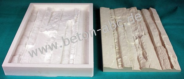 Silicone mold 29 cm x 20 cm slate structure