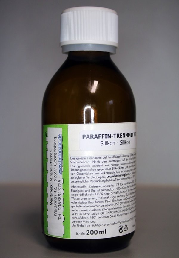Paraffin - Trennmittel (200 ml) auch für Silikon-Silikon, 100 ml /4,95€