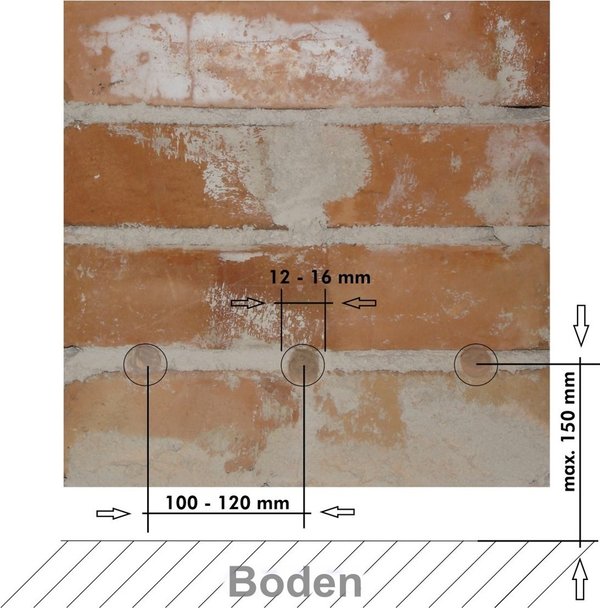 Horizontal barrier Injection cream against damp masonry - 5 kg bucket (€ 56.00 / kg)