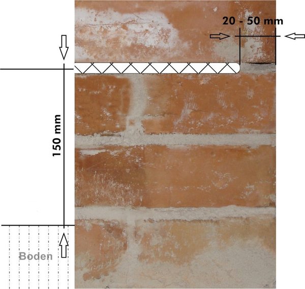 Horizontal barrier Injection cream against damp masonry - 5 kg bucket (€ 56.00 / kg)