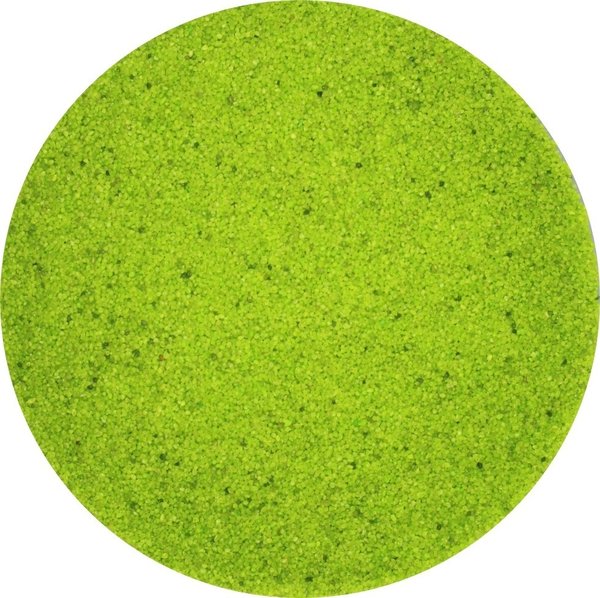 Farb-Sand Beste Qualität Wetterfest - Apfelgrün  1 kg