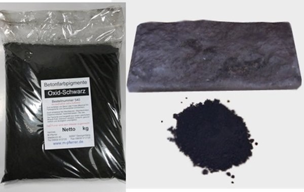 Betonfarbe Oxid-Schwarz / Anthrazit Pigment Pulver